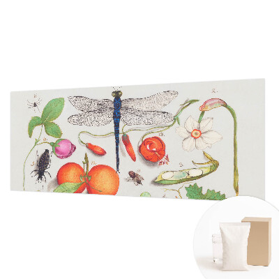 Dekorative Wand-Fototapete mit einer Naturillustration