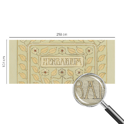Wandtapete mit pflanzlichem Ornament