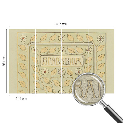 Wandtapete mit pflanzlichem Ornament