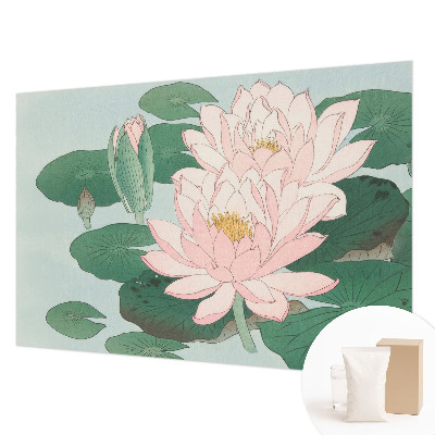 Fototapete fürs Schlafzimmer mit Motiv eines Wasserlotus