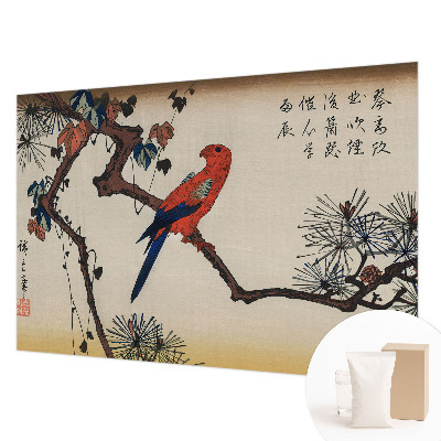 Fototapete aus Vlies Ein Vogel auf einem Ast