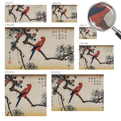 Fototapete aus Vlies Ein Vogel auf einem Ast