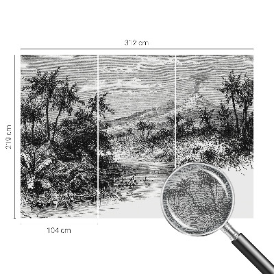 Vlies-Fototapete nach Maß Exotisches Panorama