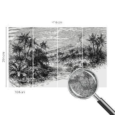 Vlies-Fototapete nach Maß mit exotischem Panorama