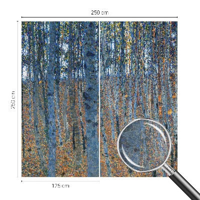 Vliestapete fürs Schlafzimmer Birkenwald
