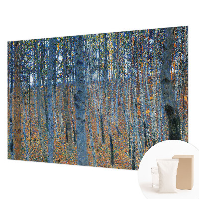 Vliestapete fürs Schlafzimmer mit Birkenwald-Motiv
