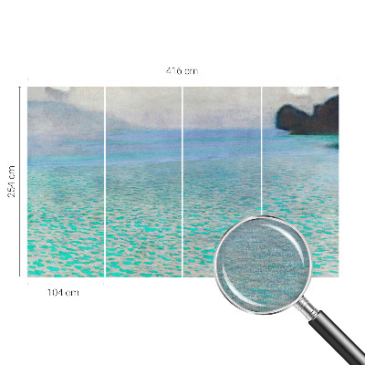Moderne Vlies-Fototapete mit türkisem Wasser-Motiv