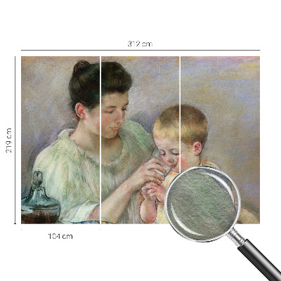 Wand-Fototapete mit einem Motiv zum Thema elterliche Fürsorge