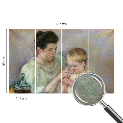 Wand-Fototapete mit einem Motiv zum Thema elterliche Fürsorge