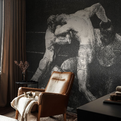 Dekorative Wand-Fototapete Boxerduell