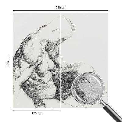 Fototapete Skizze eines Mannes