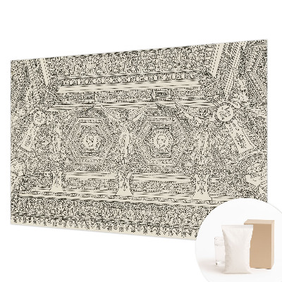 Fototapete fürs Wohnzimmer mit klassischem Schmuckmotiv