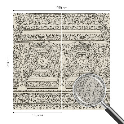 Fototapete fürs Wohnzimmer mit klassischem Schmuckmotiv