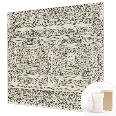 Fototapete fürs Wohnzimmer mit klassischem Schmuckmotiv