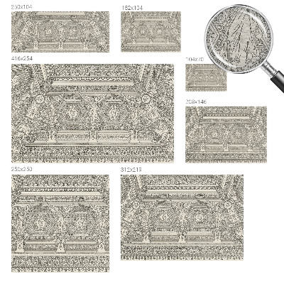 Fototapete fürs Wohnzimmer Klassischer Schmuck