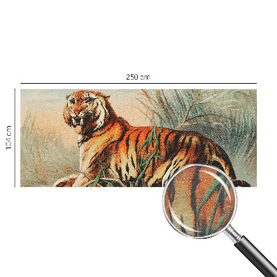 Motivtapete aus Vlies mit naturgetreuem Tiger-Motiv