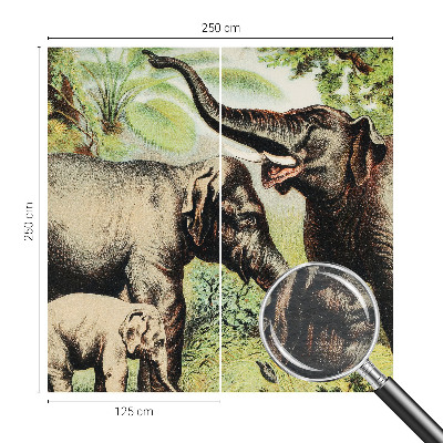 Fototapete fürs Schlafzimmer Elefantenfamilie