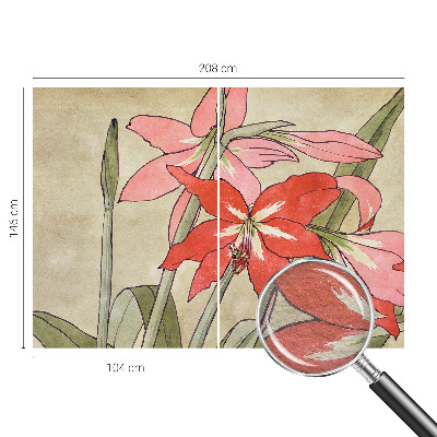 Fototapete aus Vlies mit Motiv aus Taglilienblüten
