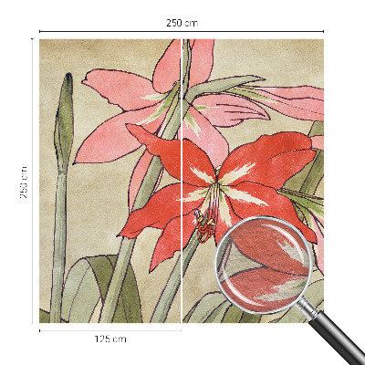 Fototapete aus Vlies mit Motiv aus Taglilienblüten