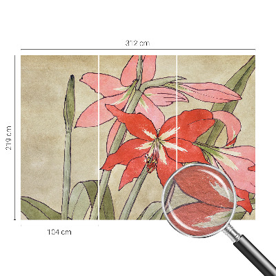 Fototapete aus Vlies mit Motiv aus Taglilienblüten