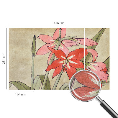 Fototapete aus Vlies mit Motiv aus Taglilienblüten