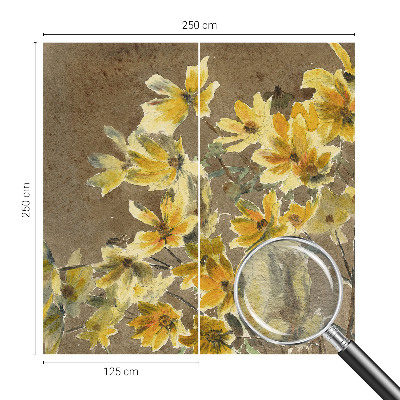 Vlies-Fototapete nach Maß mit einem sonnigen Blumenstrauß als Motiv