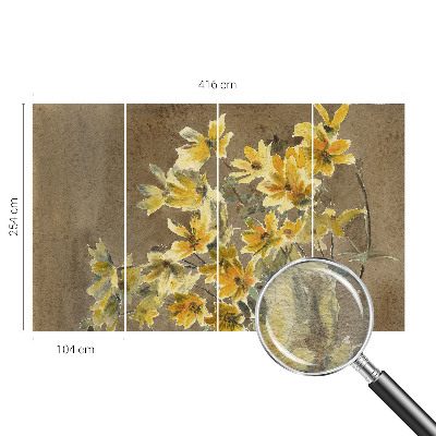 Vlies-Fototapete nach Maß mit einem sonnigen Blumenstrauß als Motiv