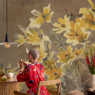 Vlies-Fototapete nach Maß Sonniger Blumenstrauß