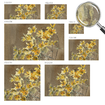 Vlies-Fototapete nach Maß mit einem sonnigen Blumenstrauß als Motiv