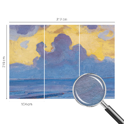 Vlies-Fototapete fürs Schlafzimmer mit einer Wolkenlandschaft