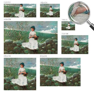 Moderne Vlies-Fototapete Blumenfrieden