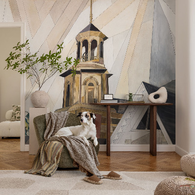 Bildtapete mit Motiv eines architektonischen Turms