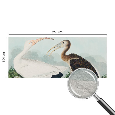 Dekorative Wand-Fototapete mit einem Vogelpaar als Motiv