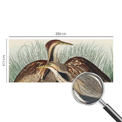 Wandtapete mit realistischem Vogelmotiv