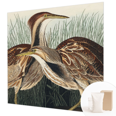 Wandtapete mit realistischem Vogelmotiv