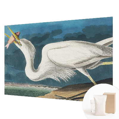 Vlies-Fototapete nach Maß mit einem Vogel, der einen Fisch hält