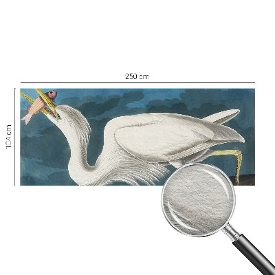 Vlies-Fototapete nach Maß mit einem Vogel, der einen Fisch hält