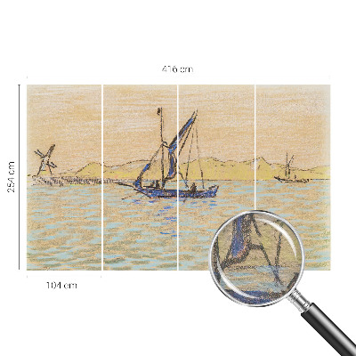 Vlies-Fototapete fürs Schlafzimmer mit dem Motiv „Meer des Friedens”