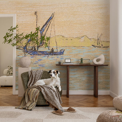 Vlies-Fototapete fürs Schlafzimmer mit dem Motiv „Meer des Friedens”