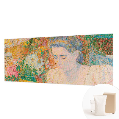 Fototapete aus Vlies mit einem Porträt aus Blumenmotiven