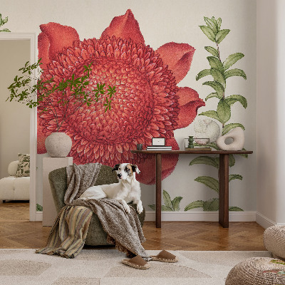 Vlies-Fototapete fürs Kinderzimmer mit floralem Motiv in eleganter Gestaltung