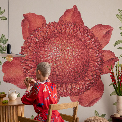 Vlies-Fototapete fürs Kinderzimmer mit floralem Motiv in eleganter Gestaltung