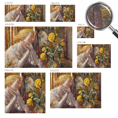 Vlies-Fototapete fürs Schlafzimmer Frau mit Rosen