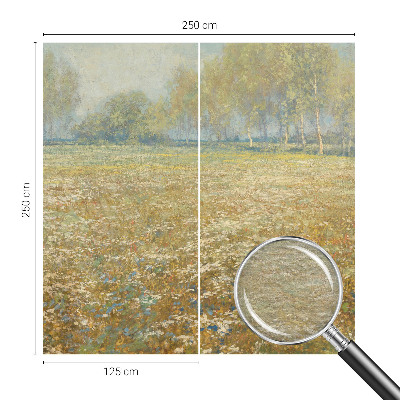 Vliestapete fürs Wohnzimmer Blühendes Feld