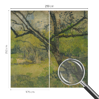 Bedruckte Vlies-Fototapete mit Motiv einer grünen Landschaft