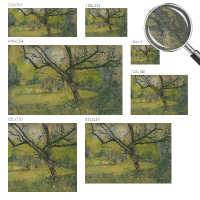Bedruckte Vlies-Fototapete mit Motiv einer grünen Landschaft