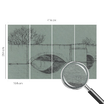 Motivtapete Bogenbrücke