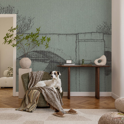 Motivtapete Bogenbrücke