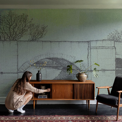 Motivtapete Bogenbrücke