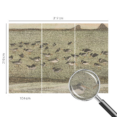 Moderne Vlies-Fototapete mit dem Motiv „Vogelfrieden”